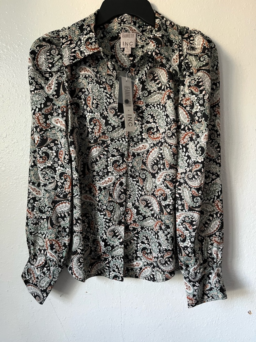 INC International Concepts Button-Up Blouse